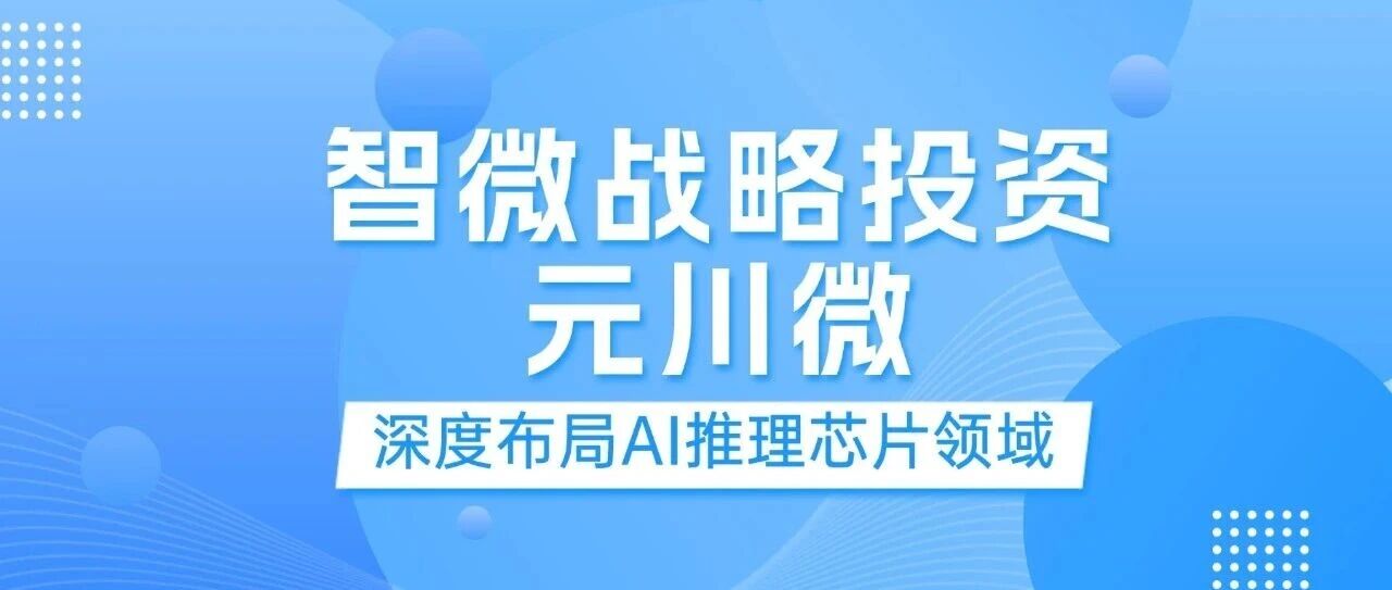 博天堂918智能战术投资元川微， 加码边缘及端侧AI推理赛路